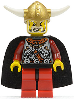 LEGO Minifigure-Viking Warrior 5a, Viking King-Vikings-VIK005-Creative Brick Builders